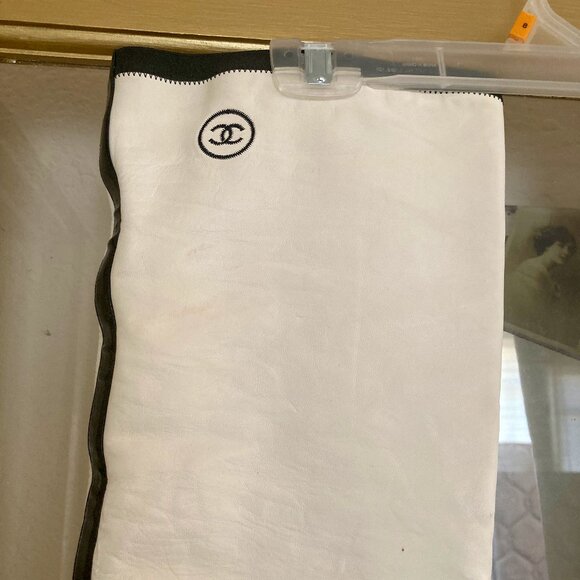 CHANEL fall 2006 runway thigh high boots stretch lambskin patent cap toe 38 - Picture 4 of 12